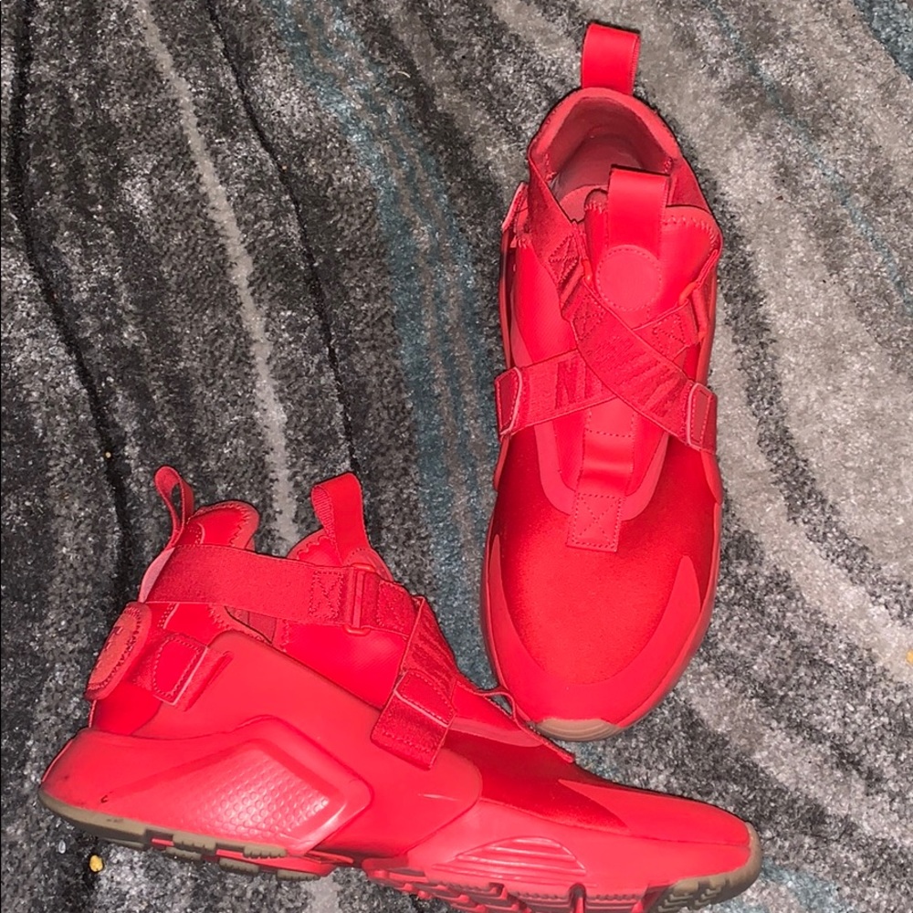All red Nike’s